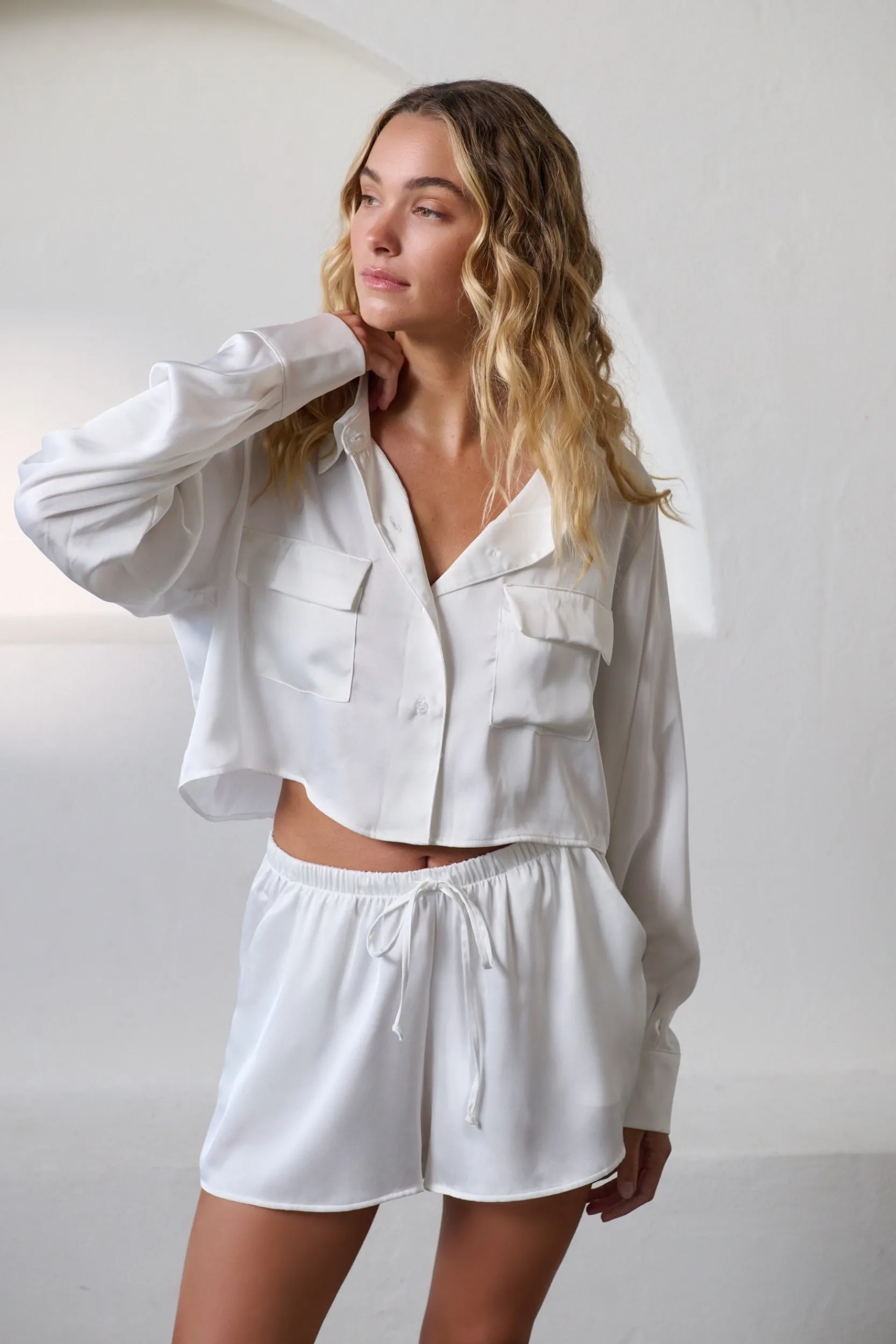 Kat The Label Gracie Short Ivory | Shorts