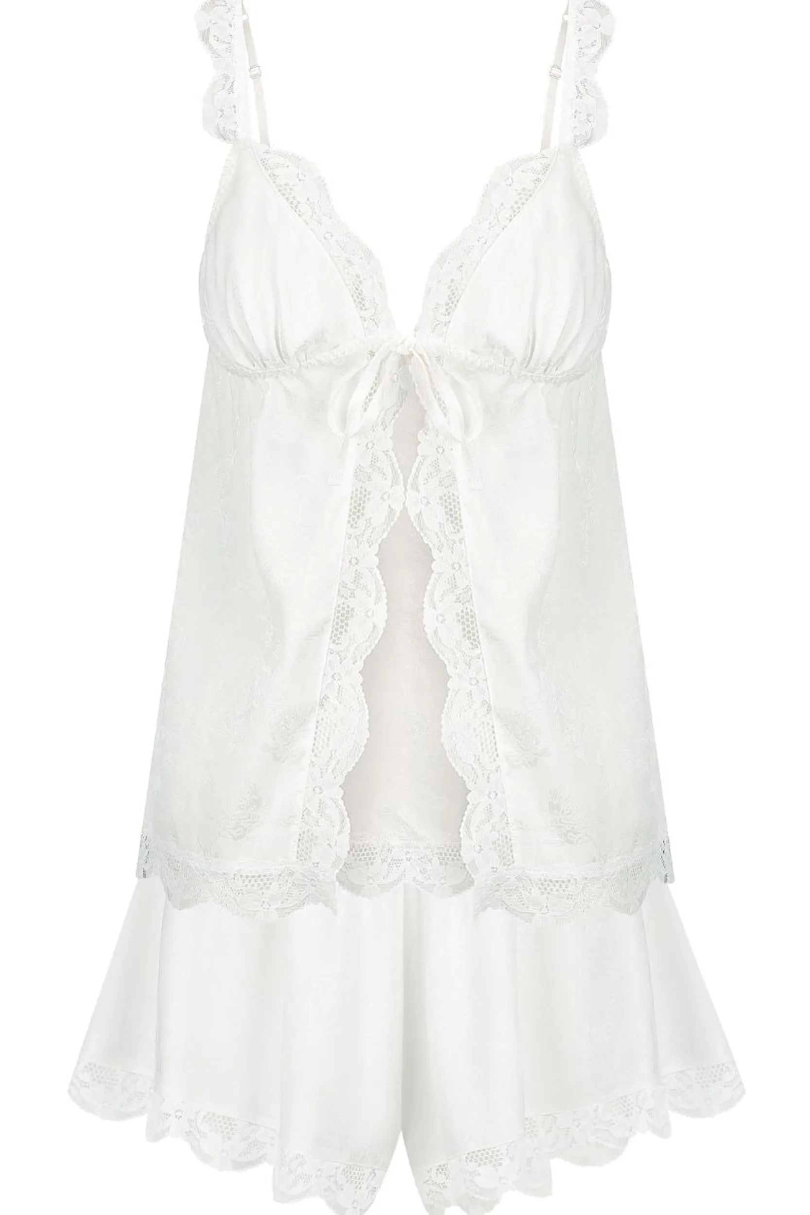 Kat The Label Lola Set Ivory Jacquard | Sleep Sets | Sleep Sets